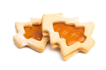 christmas cookie tree isolated