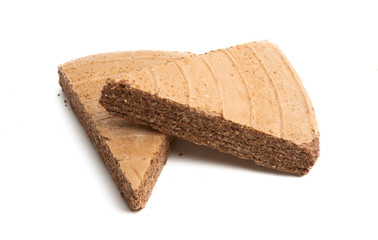 Czech waffles isolated