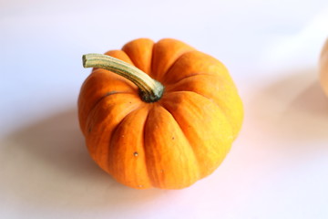 orange pumpkin on white background