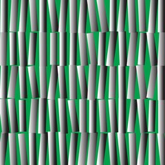 abstract metal sticks on green background