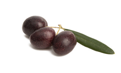 black olives isolated