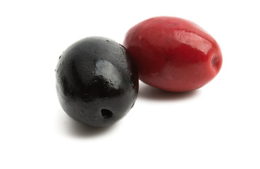black olives isolated
