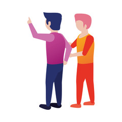 young men friends avatars characters