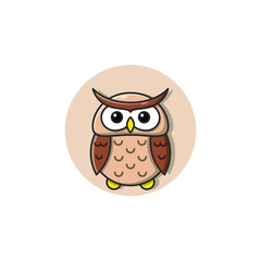 Owl Icon Vector Illustration