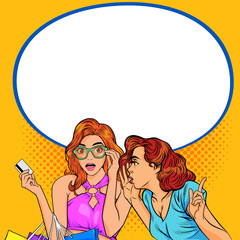Women telling gossip