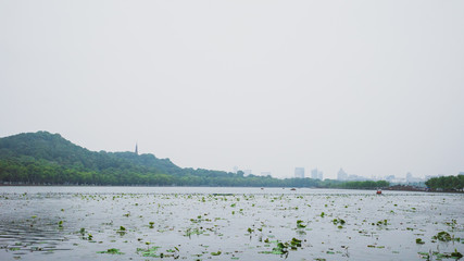 Landscape of West Lake, Hangzhou, China
