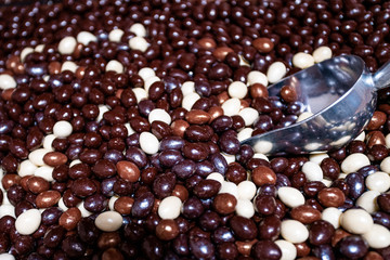 various chocolates as a background - sweet food