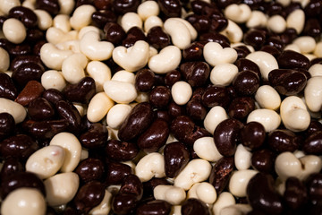 various chocolates as a background - sweet food