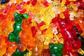Colourful sugary candy, Assort various sweet candies