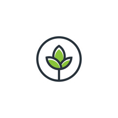 Leaf logo medical designs concept 