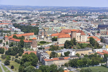 Fototapeta na wymiar Zamek Królewski na Wawelu Wzgórze Wawelskie