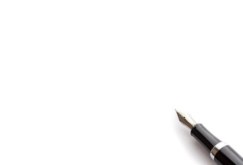 Fountain pen isolated with clipping path on white background,conceptual