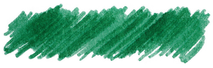 Permanent green marker texture on white background isolated.