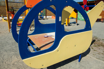 Children's playground in front of the kindergarten.