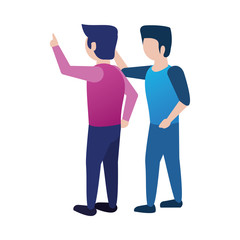 young men friends avatars characters