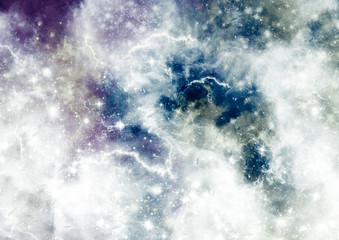 Fototapeta na wymiar Galaxy wallpaper background with stars and stardust. Galaxy plasma