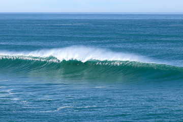 Big ocean waves perfect for surfing