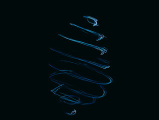 abstract christmas tree