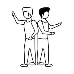 young men friends avatars characters