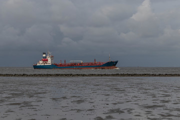 Beaches on the North Sea in Cuxhaven, Germany