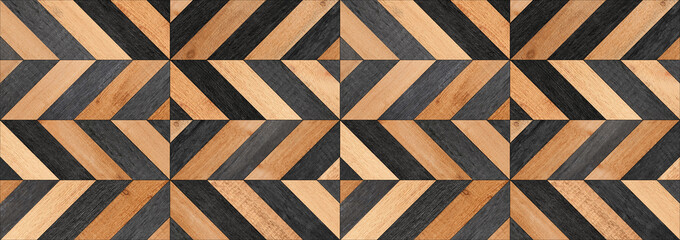 Parquet floor with herringbone pattern. Wood texture for background.	