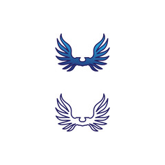 Falcon Wings Logo Template vector icon logo design app