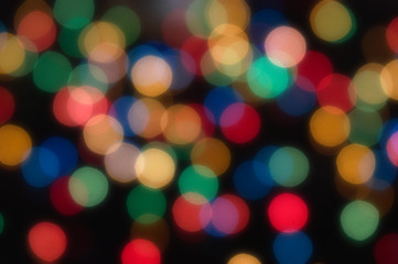 Background with colored lights - defocused