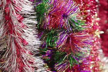 Tinsel - colorful shiny background