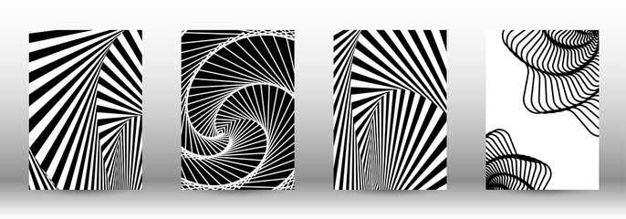 Set of abstract psychedelic backgrounds