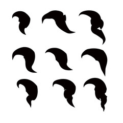 vector hair design
