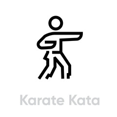 Karate Kata sport icons © Vector Icons