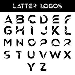 Set of alphabet letter logo icons template. letter logo set design typography Vector