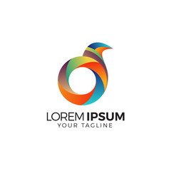Od bird circle logo design