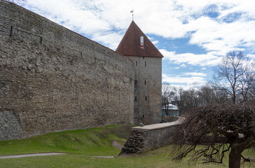 April 19, 2018, Tallinn, Estonia. Streets of the old city in Tallinn.