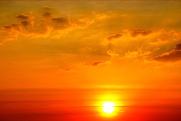 Sunset sky orange sky red cloud outdoor summer nature backgound