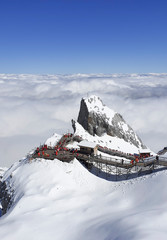 High altitude Gracier at Jade Dragon Snow Mountain, Yunnan Province, China