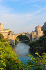 Mostar bridge in Bosnia, Sarajevo 