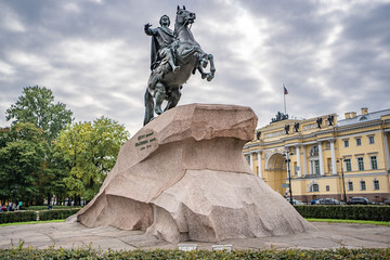 Monument of Peter the Great (Peter the First) - St.Petersburg , Russia