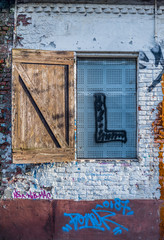 Abandoned city Doel in Belgium near nuclear power plant