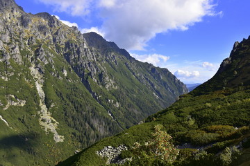 Fototapeta na wymiar Dolina Pięciu Stawów Polskich Tatry Wysokie 