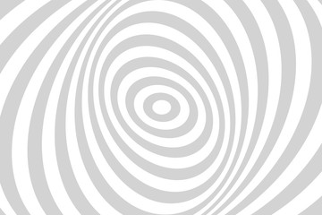 Vector abstract illustration of swirl, vortex pattern. Trendy background in op art style, optical illusion.