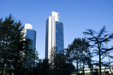 Levent District in istanbul. It's where the big skyscrapers are.