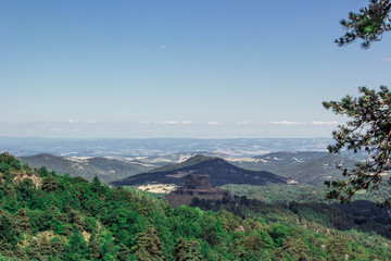 Naklejka premium view of mountains