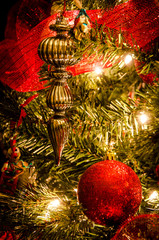 christmas decoration on tree