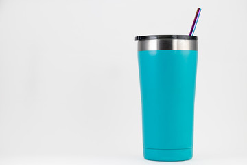 Reusable Stainless steal straw and Cup replace plastic environment reduce pollution end global warming sustainable lifestyle zero waste, eco friendly plastic free items