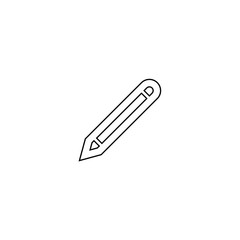 Pencil icon. List edit symbol. Education sign. Logo design element