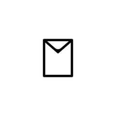 Mail icon. Message button. Logo desin element.