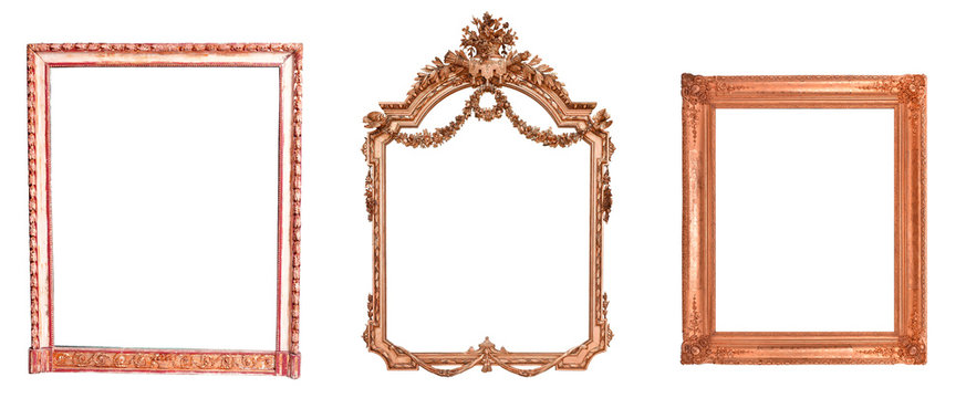 antique isolated picture frame