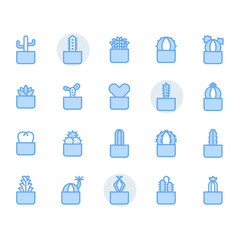 Cactus icon and symbol set