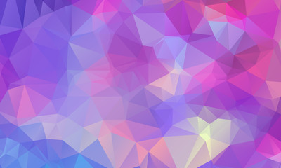 Low poly grid holographic triangles background